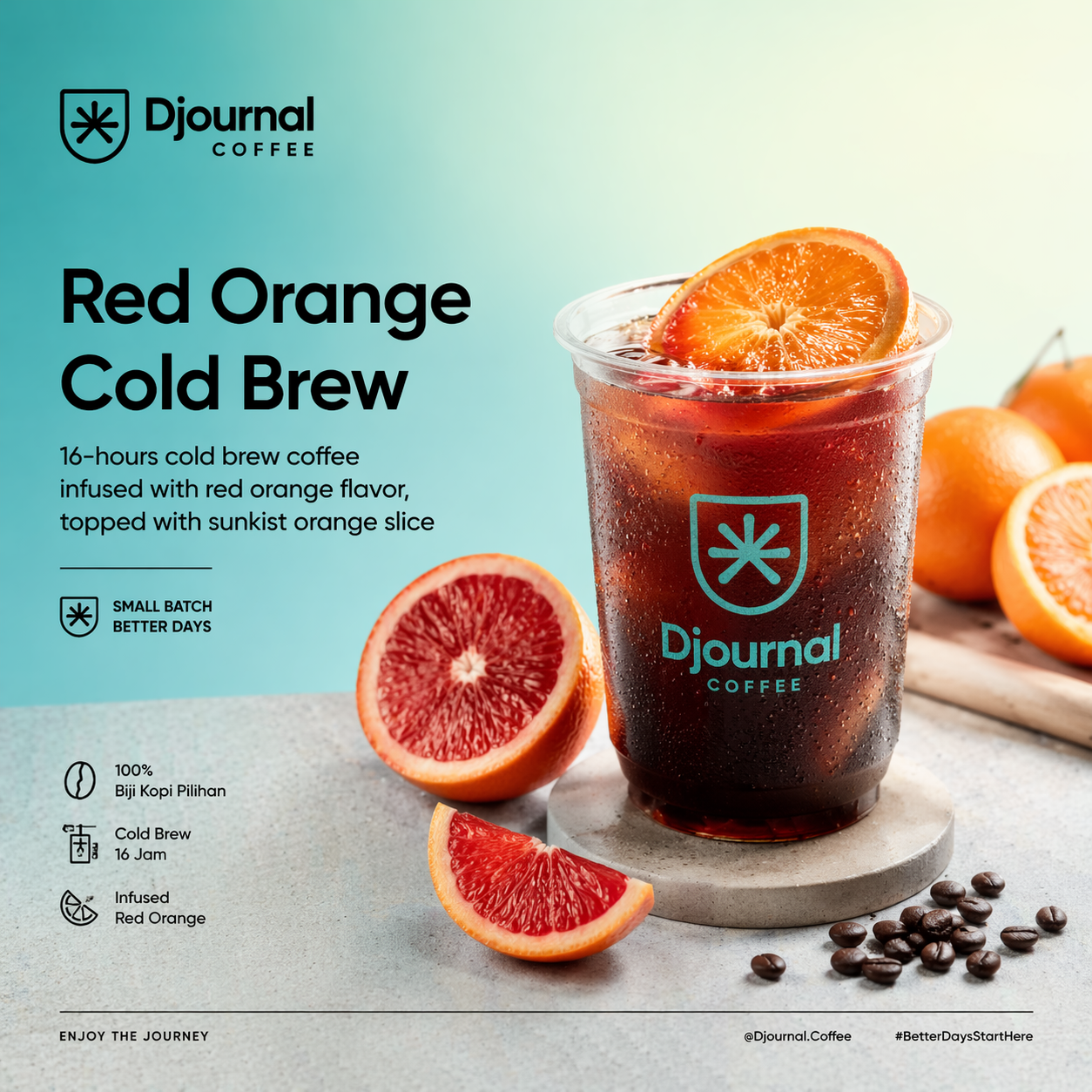 Red Orange Cold Brew Djournal Coffee